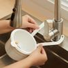 Hanging Sink Basket Button Drain Storage Split Filter Basket 1 Second Install for Kitchen Bathroom Space Saving Durable Plastic