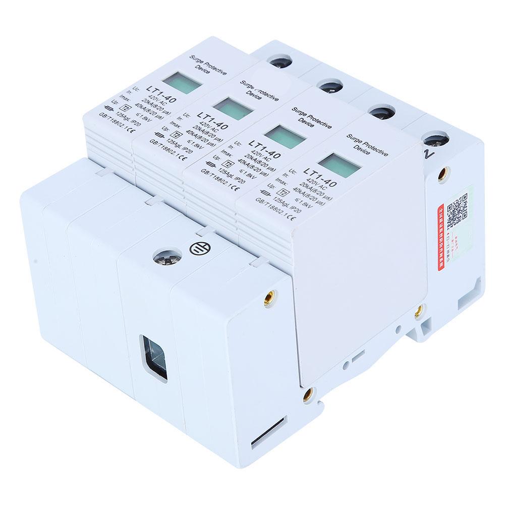 4P LT1?40 Überspannungsschutz 40ka Schutzmodul Geräte Niederspannungsableiter Weiß