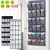 9/12/16/24/28 Pocket Large Mesh Cloth Storage Bag Wall-Mounted Sundries Organizer Holder Room Shoes Slippers Hanging Bag Holder