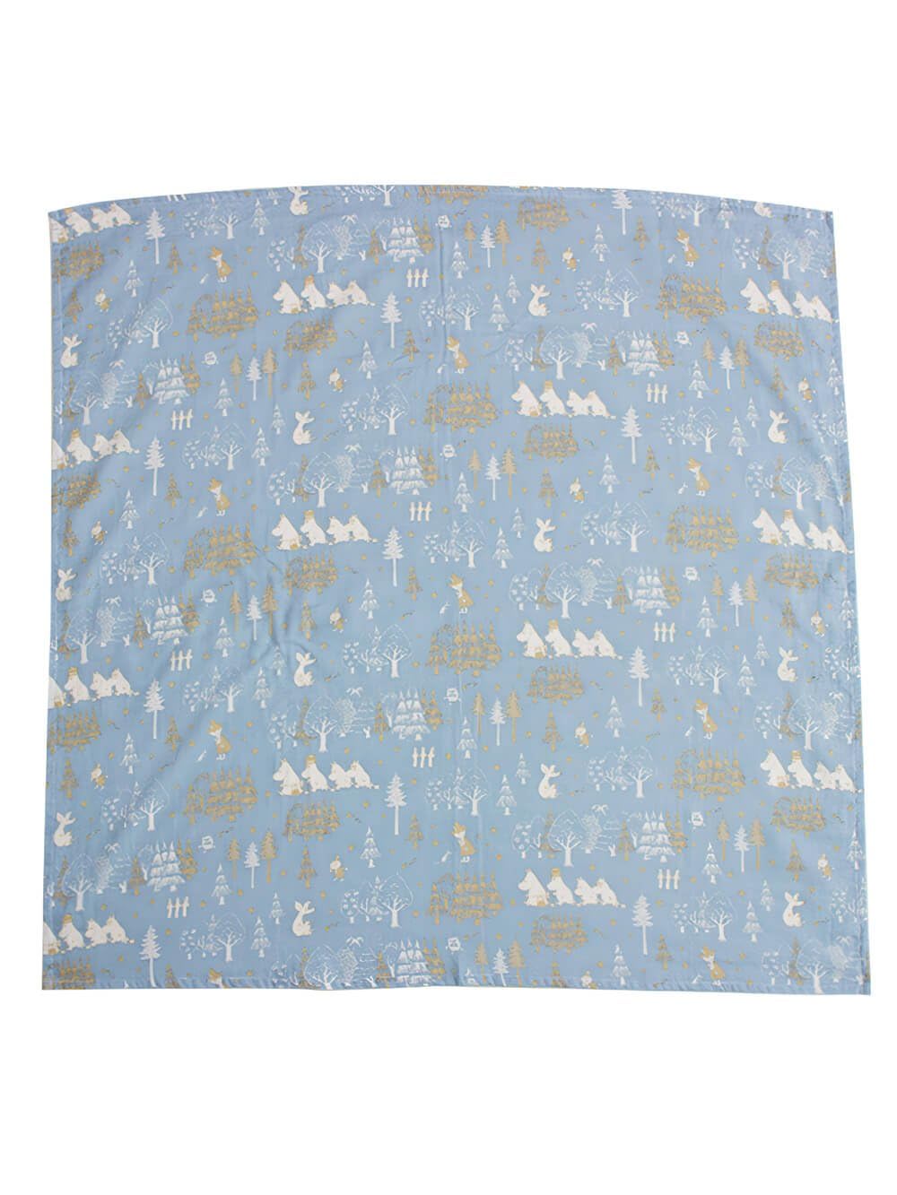 

Муми-одеяло Сделано в Японии Двойная марля Пеленка Накидка для кормления Коленное одеяло 100 x 100 см и Мульти-марля (Звезды Леса_Синий)