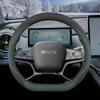 Custom Fit Steering Wheel Cover BYD Hai Shi 05 DM-i - Suede Leather Anti-Slip All-Season Hand-Stitched