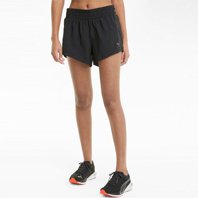 Puma Run Cooladapt Reflective Running Training Shorts Women shorts Black 520196-01