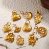 Exquisite and compact DIY mini bag pendant accessories stainless steel plated 18K gold daily versatile pendant accessories