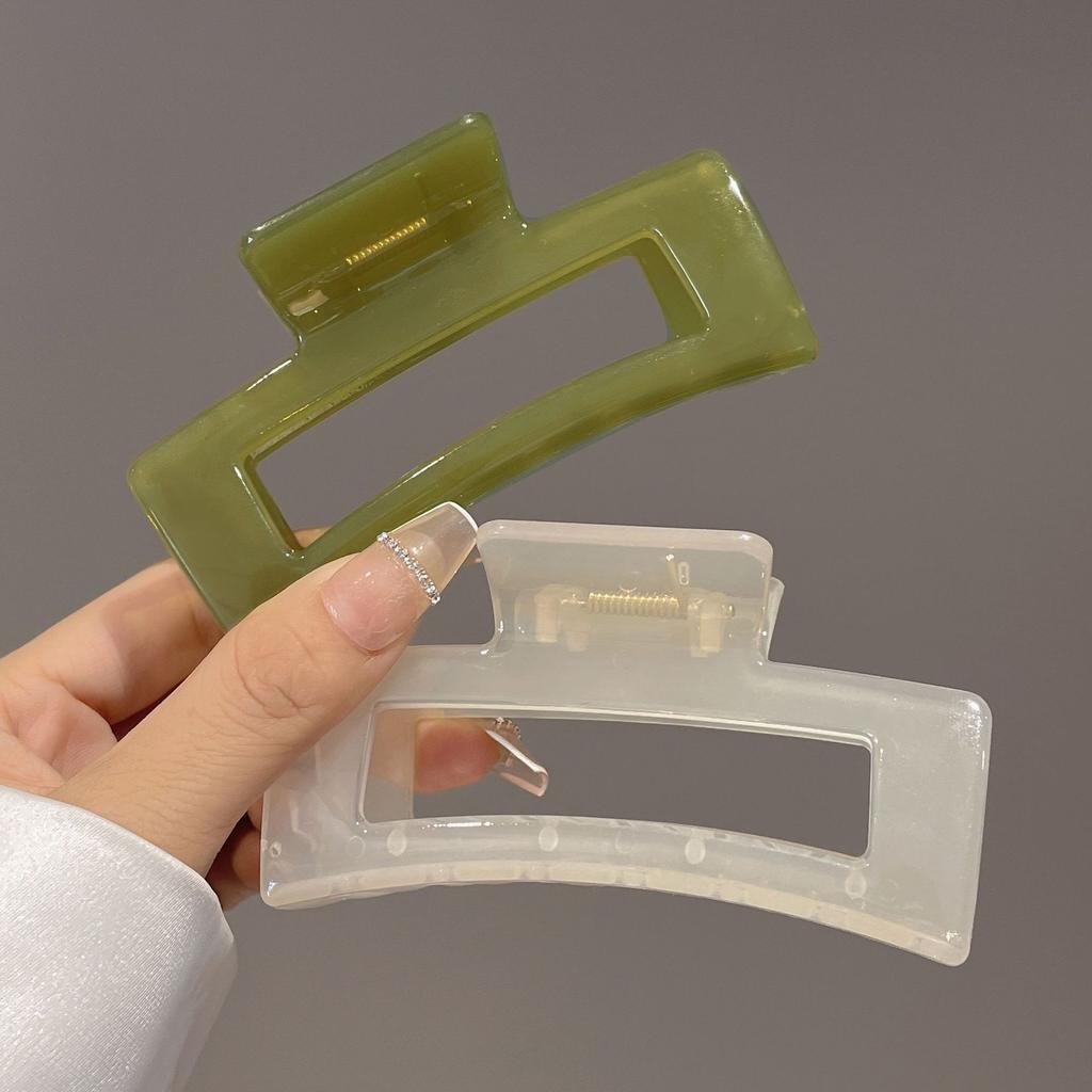 Haarklammern für Damen im koreanischen Stil, elegant, aus Acryl, Haarnadeln, Haarspangen, transparent, groß, geometrisch, Kopfschmuck für Mädchen, Haarschmuck