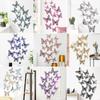 12 bucăți/set 3D hollow Butterflying Series Autocolante decorative de perete Diy Art Pearlescent Home