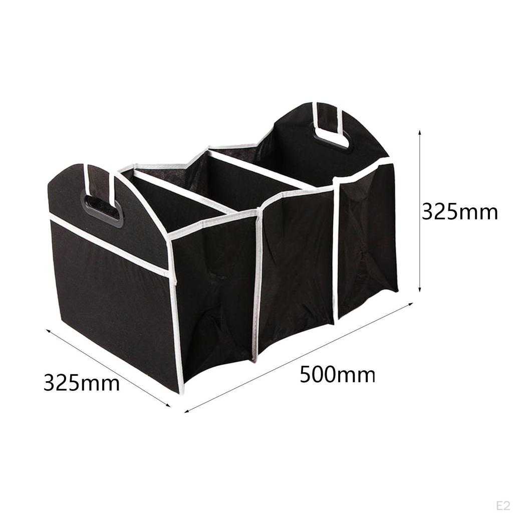 Trunk Organizer Car Boot Storage Bag with Handbag Wear Resistant Sturdy Collapsible
