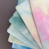 Gradient Tie-Dye Rabbit Fur Plush Fabric for Clothing, Bags, Toys, and Home Textiles.
