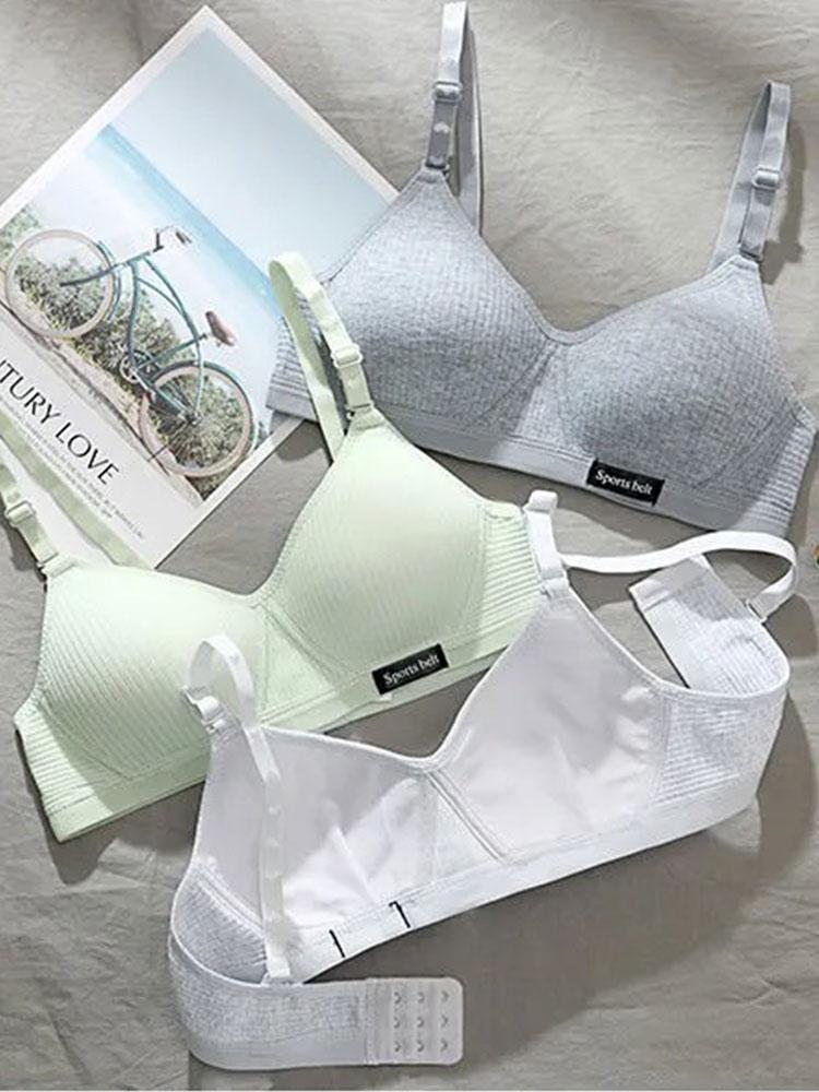 AB Cup No Wire varrat nélküli melltartó lány alsóneműk női melltartó Bralette légáteresztő intim fehérnemű tizenéves lányoknak kis csészéhez