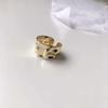 Korean Style Wide Band Retro Women's Irregular Open Ring - Trendy Index and Pinky Ring, Simple Fashion