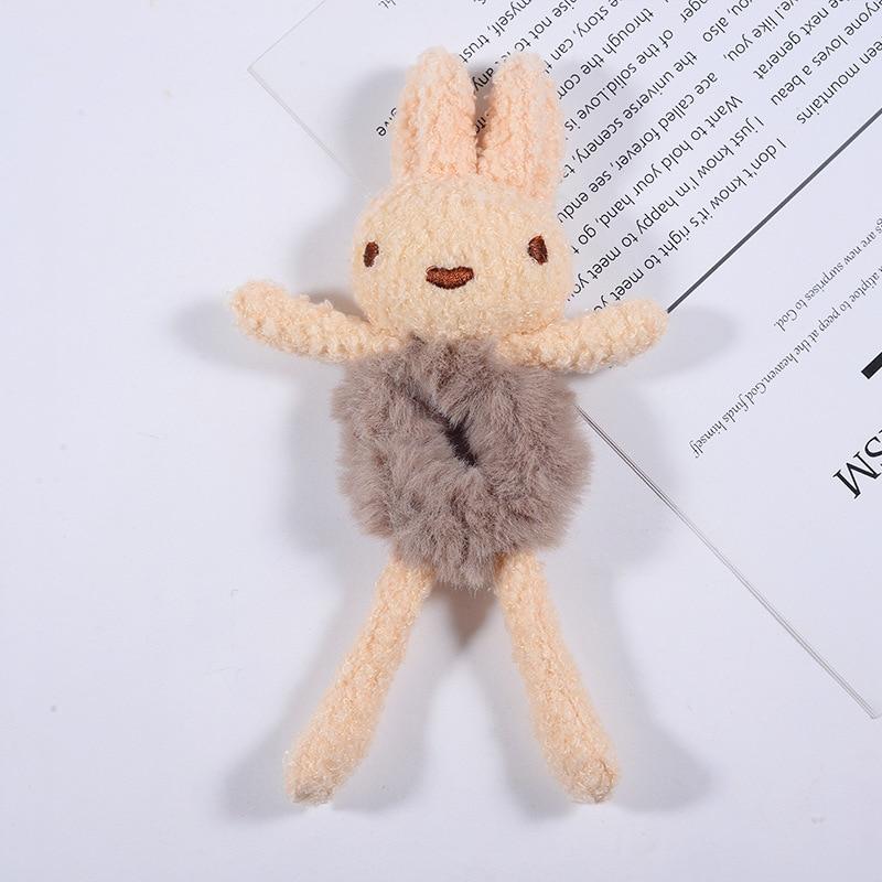 Cartoon Tier Gummiband für Frauen Mädchen Plüsch Pferdeschwanz Maruko Haargummi Elastischer Haarring Kopfschmuck Kinder Haaraccessoires