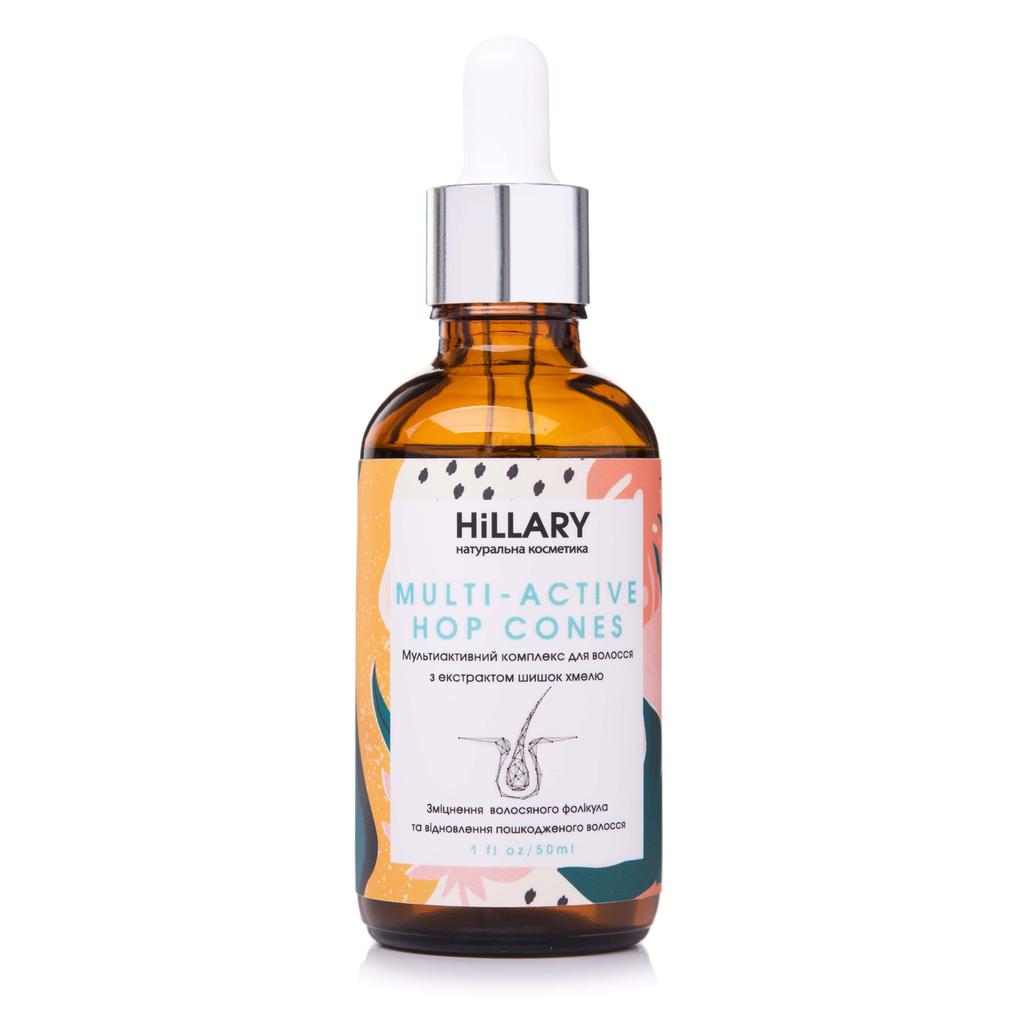 Shampoo e soro capilar MULTI-ACTIVE HOP CONES + Condicionador para crescimento capilar