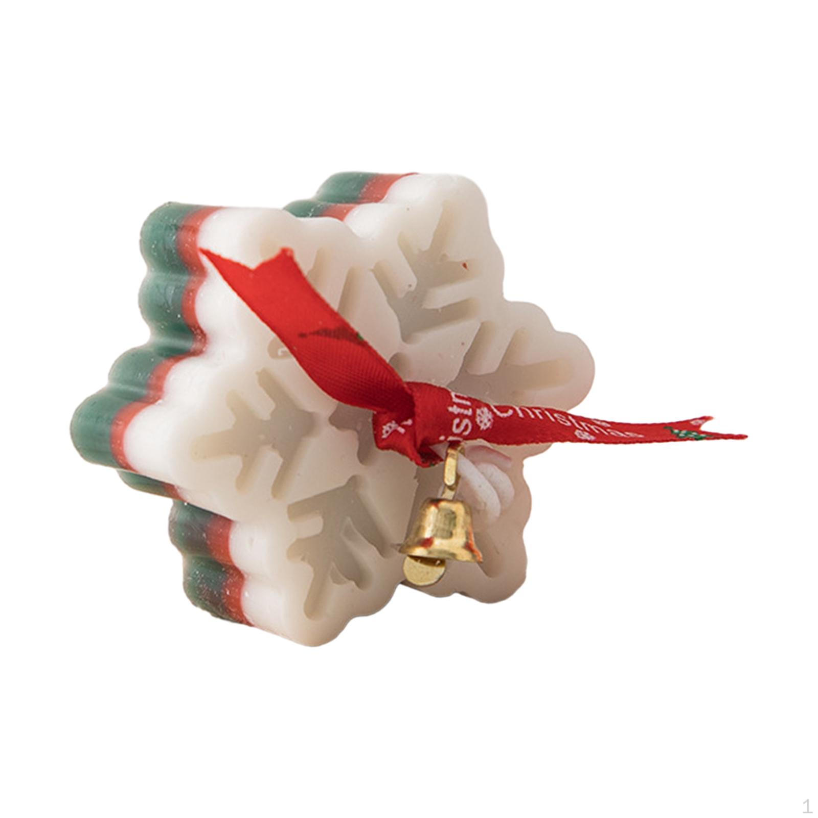 

Рождественские свечи-снежинки с ароматом на год комнаты, дома, зеленые