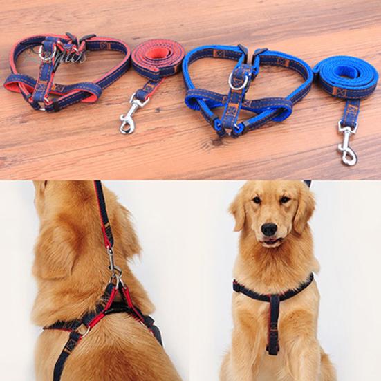 Dog Leash Home Pet Puppy Adjustable Traction Chest Strap Rope Harness Belt Walking Hand