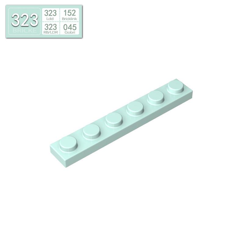 BRICKE 1x6 Thin Plate for Lego 3666 Compatibility – Loose MOC Building Blocks