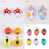 2pcs 10pcs Stainless Steel Pendant Cute Mushroom Fruit Seahorse Charms for DIY Bracelet Jewelry Making Necklce Keychain Earrings
