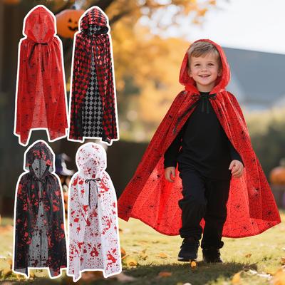 Halloween-Party-Umhang für Kinder und Erwachsene, Horror-Hexen-Rollenspielkostüm, Todesumhang, Unisex.