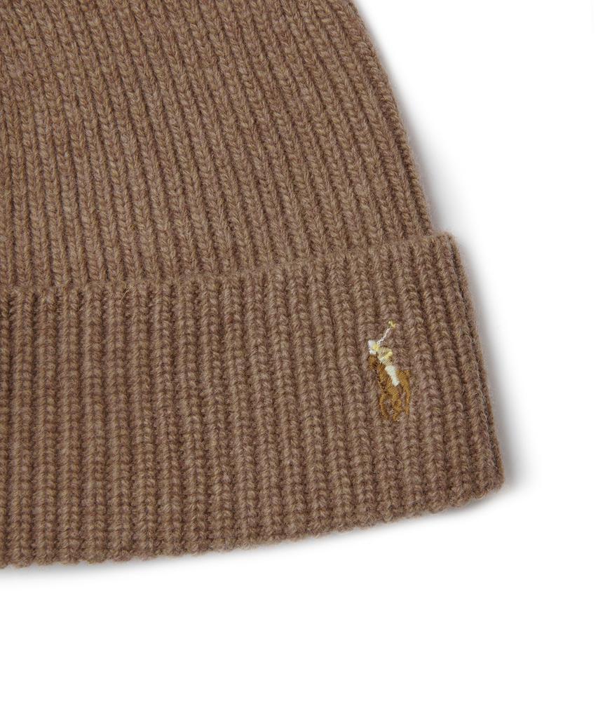 POLO RALPH LAUREN Signature Pony Wool Blend Beanie - Brown