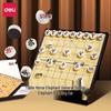 Deli Solid Wood Chinese Chess Set with Folding Board