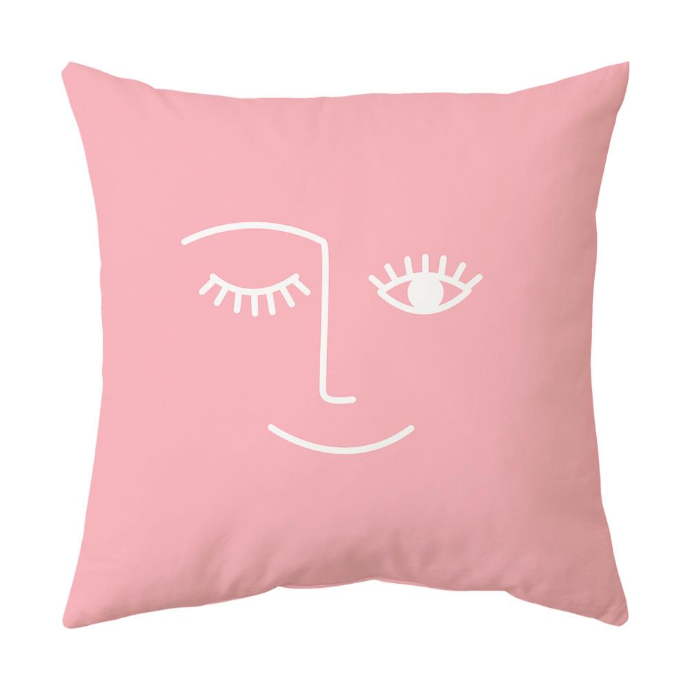 New Pink Pillow Feather Pillow Cover Home Sofa Bed Head Pillow Cover Cushion Cushion Cover