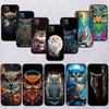 RE16 Cartoon Art Owl New High-End Shell Phone Case for Xiaomi Poco C40 C50 C51 C55 C65 C71 C75 F3 F5 F6 F7 M2 M3 Pro Ultra