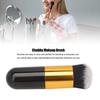 2pcs Chubby Makeup Brush Portable Fluffy Soft Synthetic Chubby Cosmetic Brush Black Golden