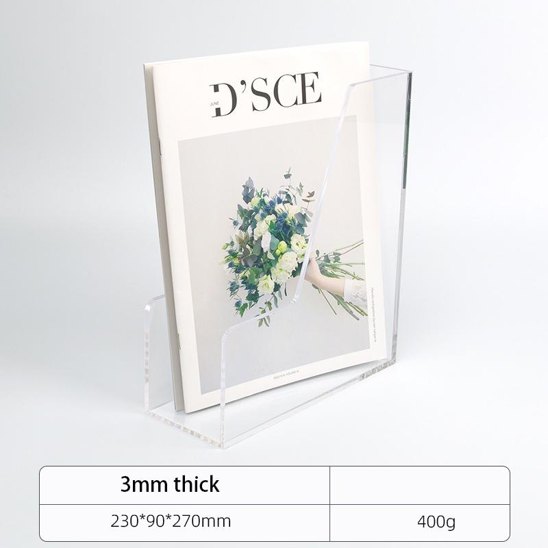 Color Desk A4 Paper Organizer Tray Acrylic Stackable Document Organizer Office File Tray Organizer for Paper Holder,Magazine