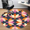 1pc Ducks Pattern Office Round Area Rug, Indoor Mat Suitable For Office, Under Office Chairs Bedroom Living Room Home Decor, Room Deco 159