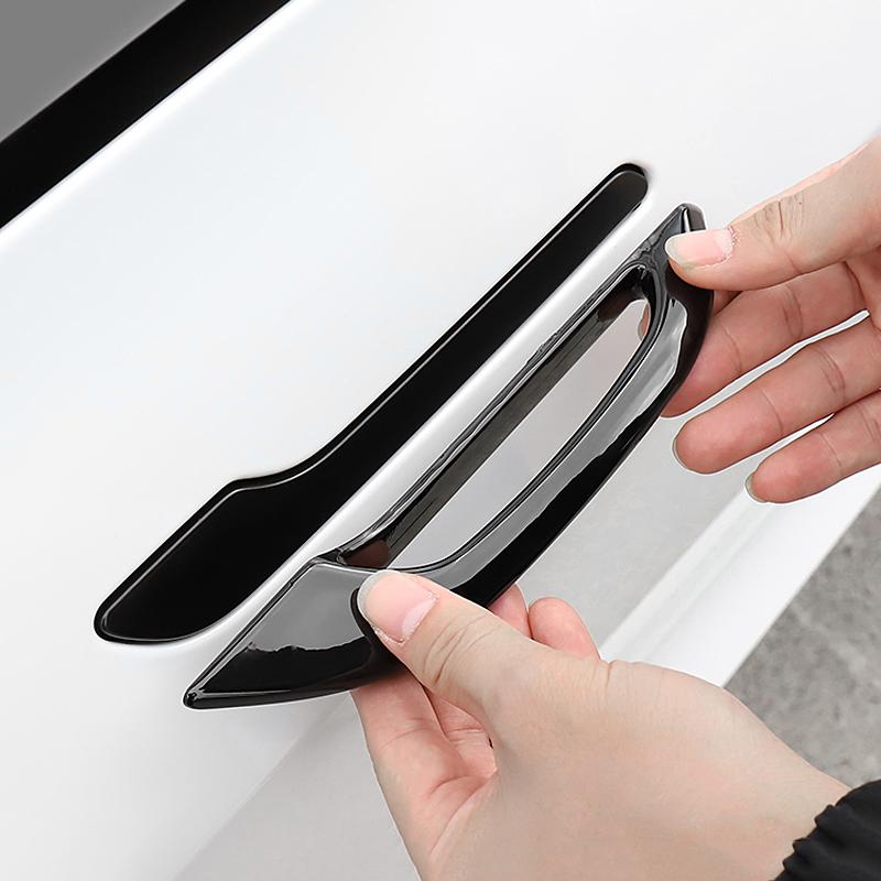 ABS Auto Türgriff Fänger Abdeckung Schutzhülle Zierleisten Aufkleber Zubehör Für Tesla Model 3 Y 2017 2018 2019 2020 2024 2024 2024