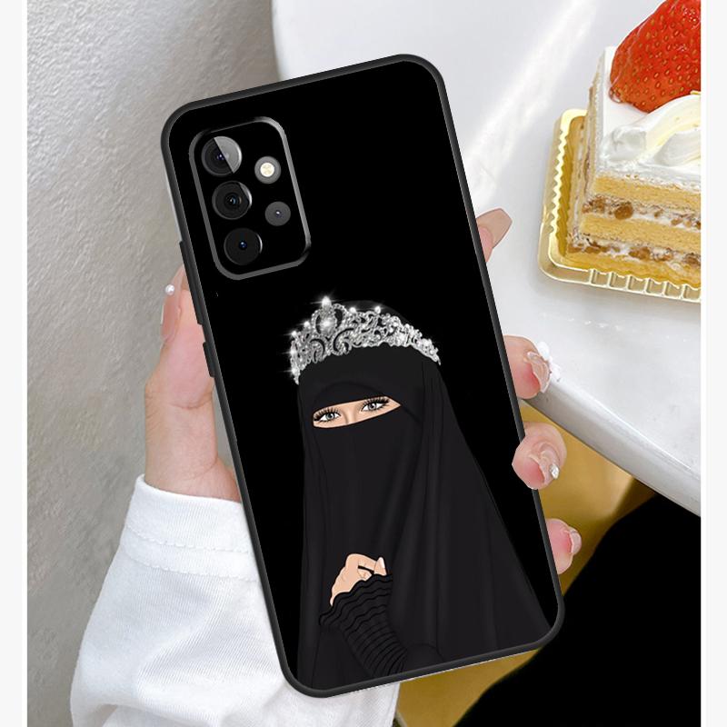 Niqab Königin Islamische Muslima Frau Hülle Für Samsung Galaxy A55 A35 A15 A14 A34 A54 A73 A53 A33 A23 A13 A12 A32 A52 A51 Hülle