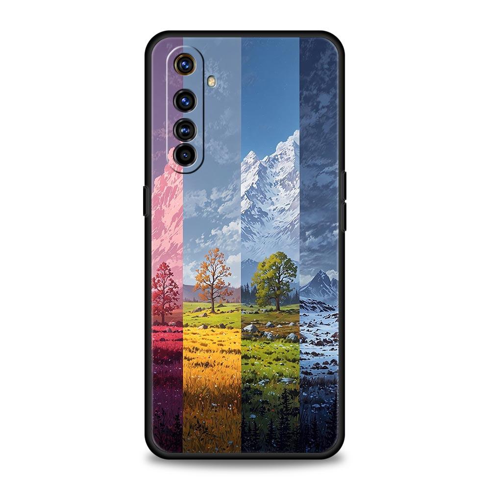 Beautiful Nature Forest Tree Phone Case For Realme 13 12 10 9 8 7 GT3 GT5 GT2 Pro Plus 5G C21 C25 C35 GT Neo 2 3 3T 5 Cover