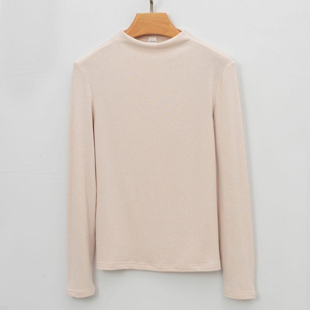 Wool Silk Slim Fit Thermal Velvet Top for Women