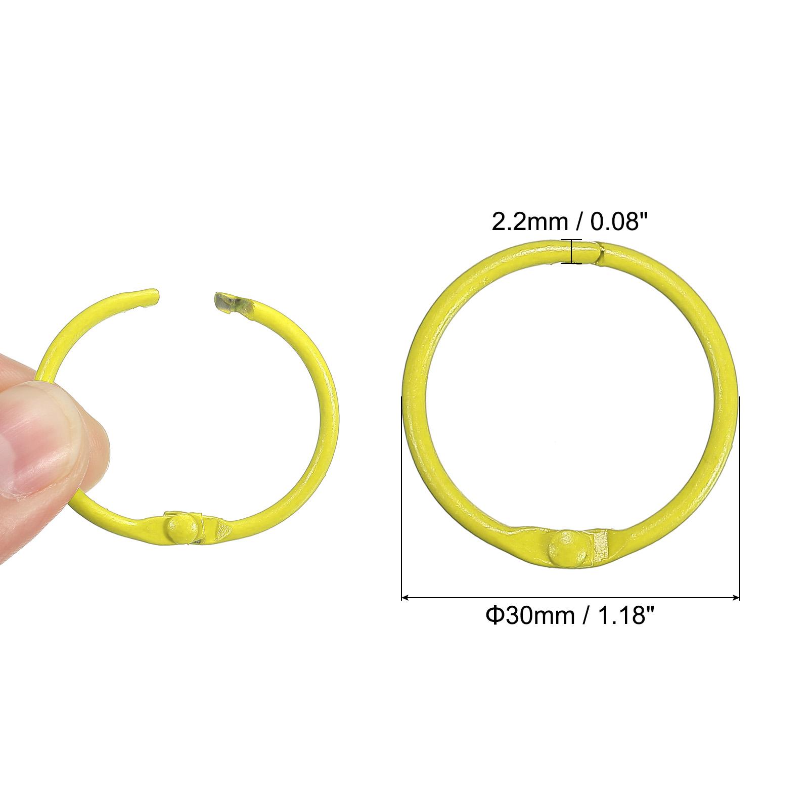 

12/18Pcs Metal Ring Binder 30mm 45mm DIY Albums Loose-leaf Book Hoops Opening Office Binding Supplie Photo Album Binder Rings