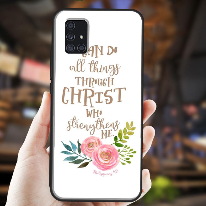 Bibel Philipper Jesus Christliches Vers Fundas Für Samsung A32 A52 A12 A22 A42 A72 A50 A70 A11 A51 A71 A20S A03S A21S Handyhülle