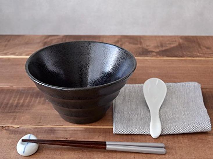 Tableware East Trapezoidal Border Bowl Set Pair of Rice Suitable for Japanese and Western Style Large and Serving Bowls (19cm) - Bowls, Noodles,
