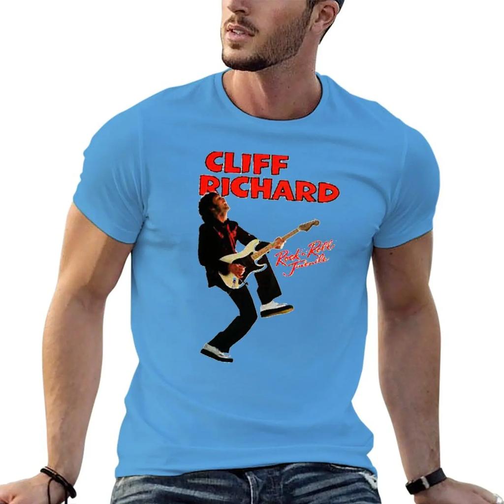 T-Shirt Cliff Richard magliette grafiche personalizzate t-shirt grafica oversize uomo
