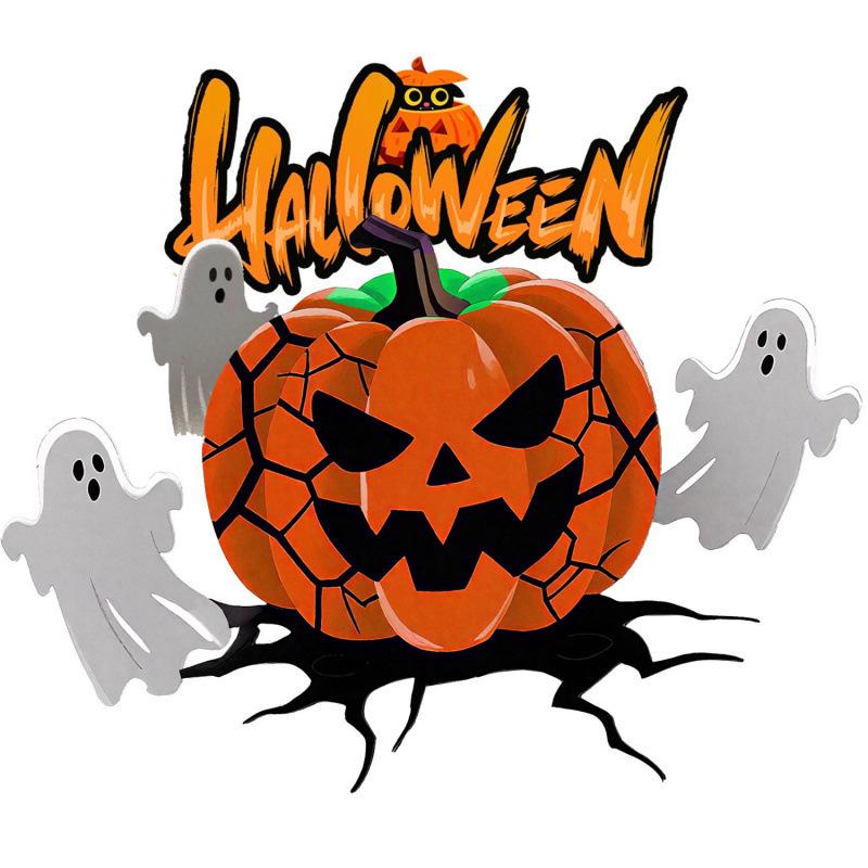 E-commerce Halloween Scary Face Pumpkin Self-Adhesive Stickers