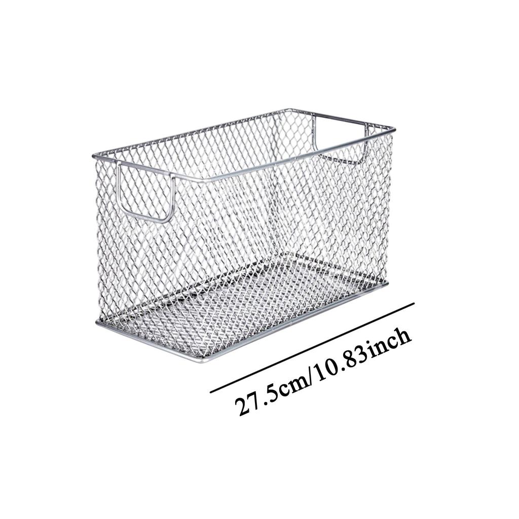 Mesh Wire Storage Basket Multifunction Organizing Organizer Bin Wire Basket for Shelves Bathroom Countertop Pantry Laundry