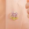 Sparkling Flower Adornment Formal Event Jewelry Handmade Flower Clothing Jewelry Alloy Texture for Various Occasion