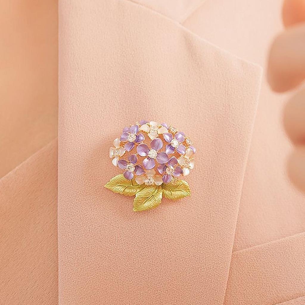 Sparkling Flower Adornment Formal Event Jewelry Handmade Flower Clothing Jewelry Alloy Texture for Various Occasion