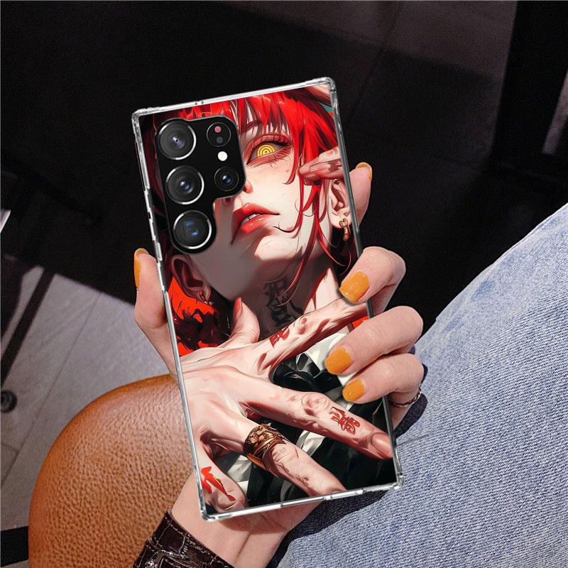C-Chainsaw Mans Makima Phone Case For Samsung Galaxy S24 S25 Edge S26 Ultra S23 S22 S21 Plus S20 FE + Personalized Print Cover G
