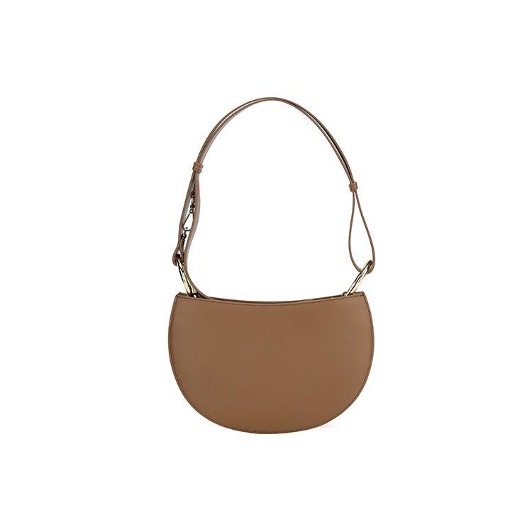 FILA Zipper Closure PU Shoulder Bag Women Shoulder Bag Khaki F13W211165F-DK