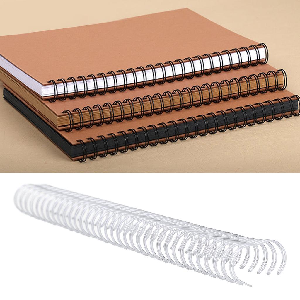 50 Packs Double   Wire Binding Spines   Paper Size 180 Sheets Capacity 3Celsius4in Diameter Wire Binding Rings for  