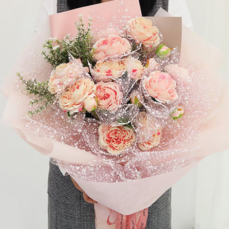 Flower Wrapping Mesh Paper Iregular Hollow Net Wrapper Floral Bouquet Paper Fresh Flower Packaging Sheet Florist Wrap Supplies