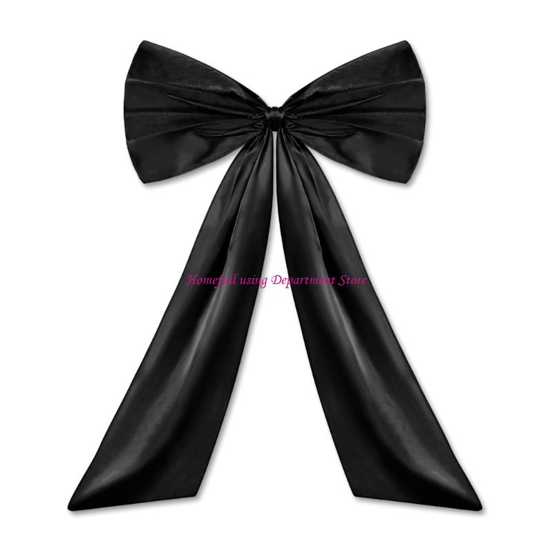 

Large Bows Backdrop Wall Decoration Multiple Purpose For Anniversary Decorations чорний