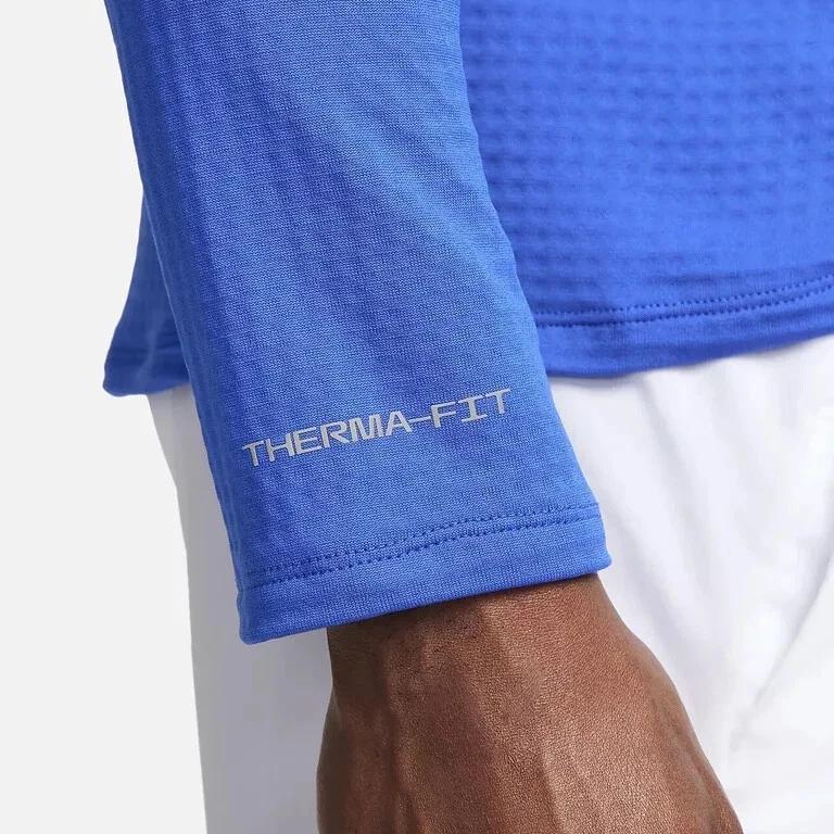 Nike Element Repel Solid Logo Reflective Design Sports Long Sleeve T-Shirt Men Tops Blue FB8564-480