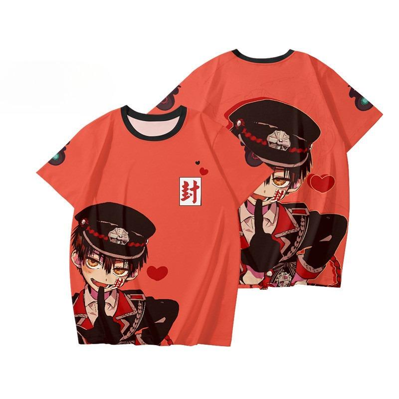 

Toilet-Bound Hanako-kun Yugi Tsukasa Cosplay Cloth 3D Summer T-shirt Anime Short Sleeve Top NG 100