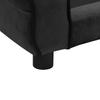 Pet Sofa for Dogs Black 72 x 45 x 30 cm Plush