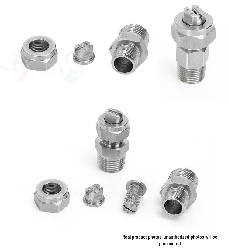 Stainless Steel Modular Cooling & Dehumidifying Nozzle Set (3-4 Pieces) with TPU Quick Release & Filter