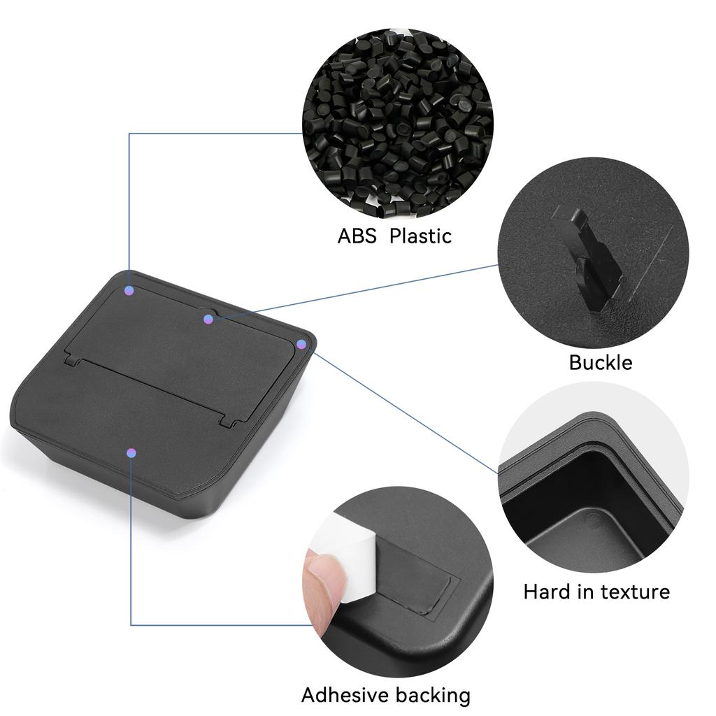 Pro Toyota Land Cruiser Prado 250 2025 2025 LC250 J250 Vložka úložného boxu loketní opěrky do auta Skrytý podnos Interiérové doplňky Černá