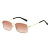 Novelteez Quadrilateral Geometric Metal Sunglasses - Fishing Uv400 Protection For Outdoor Enthusiasts Multi-Color